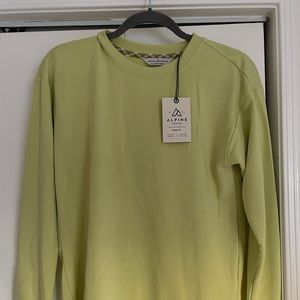 Alpine design crew neck neon yellow size small